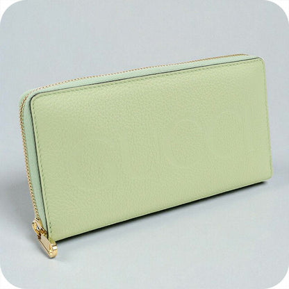 中古 グッチ 長財布ラウンドファスナー レディース ブランド GUCCI グッチ ロゴ ジップアラウンドウォレット レザー 658691 グリーン 財布 USDGU95618011