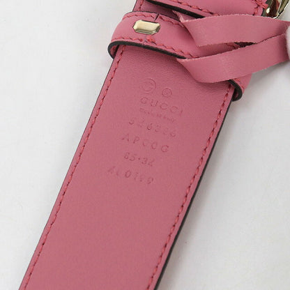中古 グッチ ベルト レディース ブランド GUCCI インターロッキングG レザー 546386 ピンク 小物 USDGU95622011