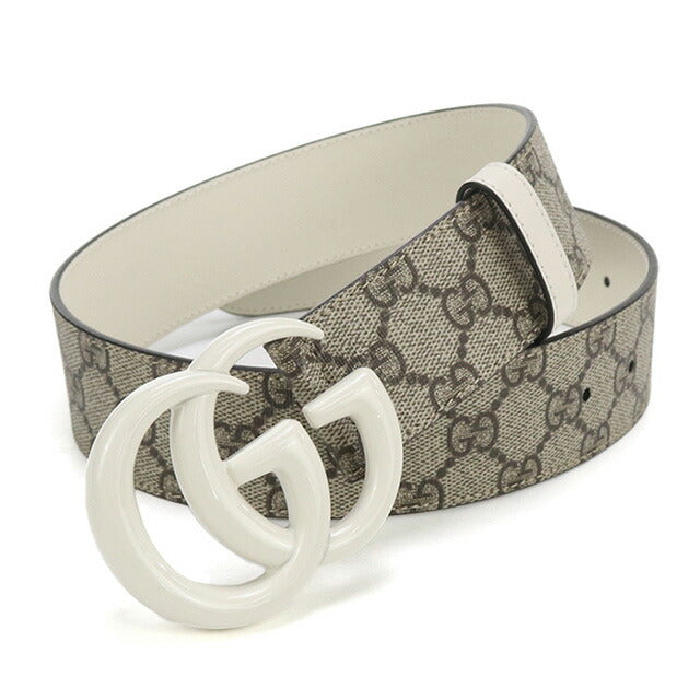 中古 グッチ ベルト レディース ブランド GUCCI ダブルG ワイド 400593 ベージュ 小物 USDGU95625011