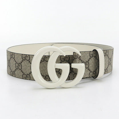中古 グッチ ベルト レディース ブランド GUCCI ダブルG ワイド 400593 ベージュ 小物 USDGU95625011