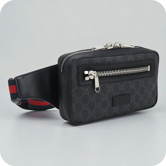 中古 グッチ ボディバッグ メンズ ブランド GUCCI GGスプリーム ベルトバッグ 474293 ブラック バッグ USDGU95947011