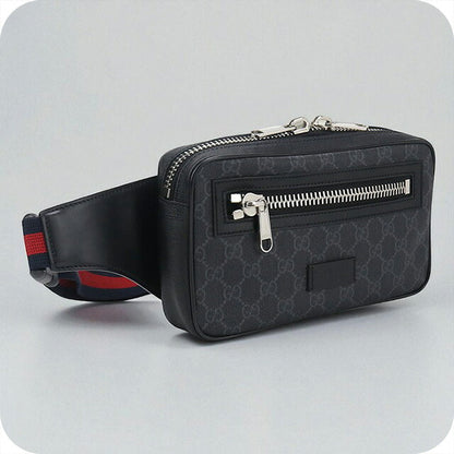 中古 グッチ ボディバッグ メンズ ブランド GUCCI GGスプリーム ベルトバッグ 474293 ブラック バッグ USDGU95947011