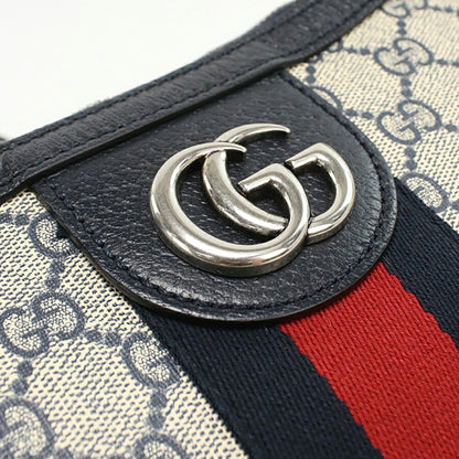 中古 グッチ ショルダーバッグ メンズ ブランド GUCCI オフィディア ミディアム 598125 ネイビー バッグ USDGU96086011