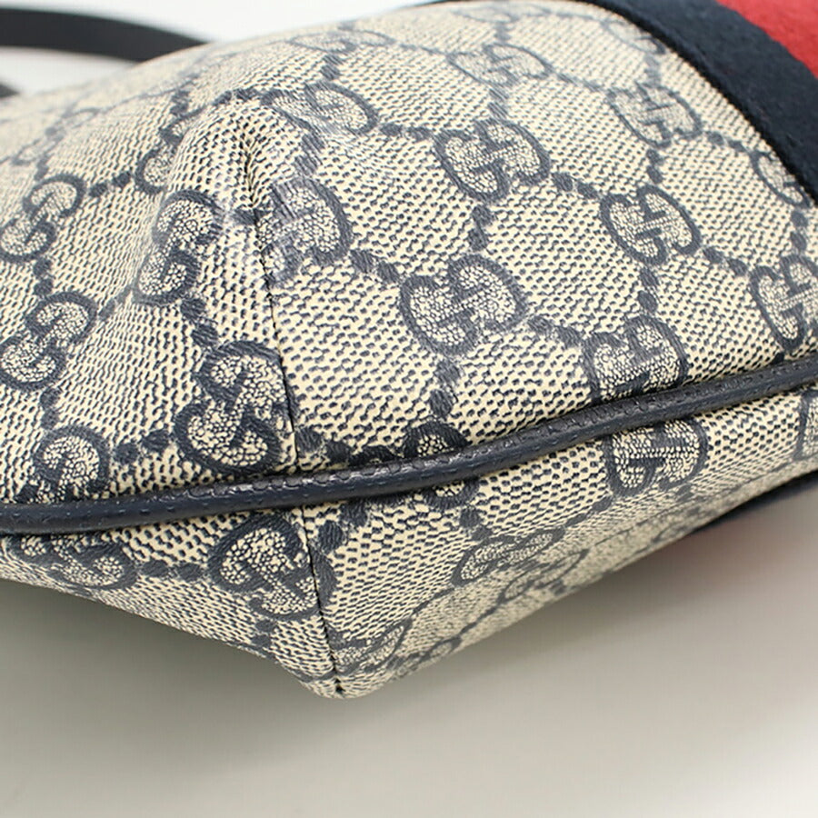 中古 グッチ ショルダーバッグ メンズ ブランド GUCCI オフィディア ミディアム 598125 ネイビー バッグ USDGU96086011
