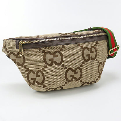 中古 グッチ ボディバッグ メンズ ブランド GUCCI ジャンボGG ベルトバッグ 696031 ベージュ バッグ USDGU96301011
