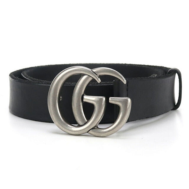 中古 グッチ ベルト メンズ ブランド GUCCI ダブルG スリムベルト レザー 414516 ブラック 小物 USDGU96504011