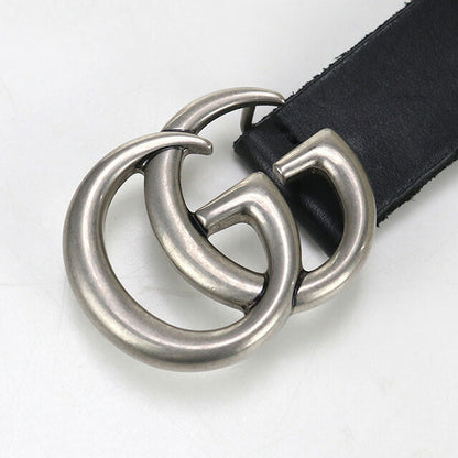 中古 グッチ ベルト メンズ ブランド GUCCI ダブルG スリムベルト レザー 414516 ブラック 小物 USDGU96504011