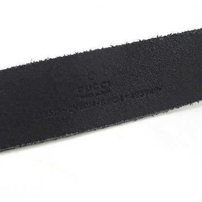 中古 グッチ ベルト メンズ ブランド GUCCI ダブルG スリムベルト レザー 414516 ブラック 小物 USDGU96504011