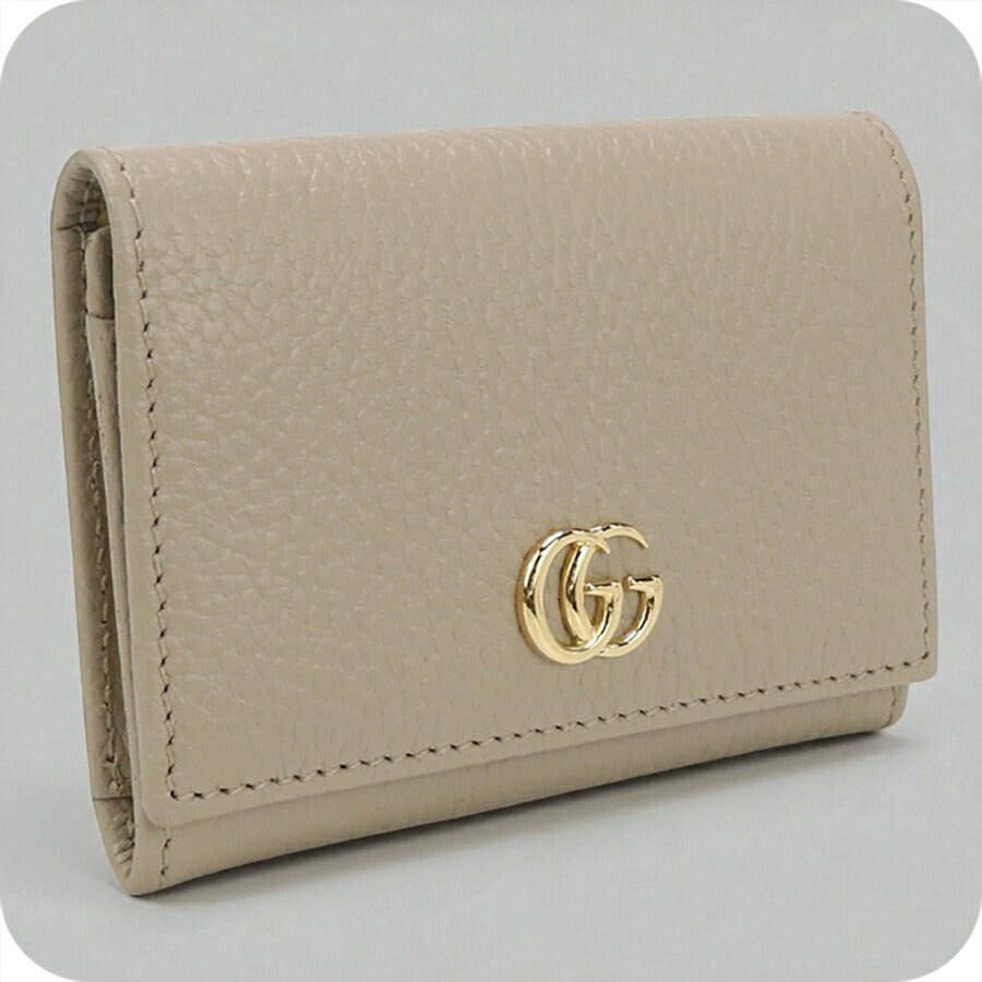 中古 グッチ カードケース レディース ブランド GUCCI ダブルG バイカラー カードケース レザー 739525 CAO2G ベージュ 財布 USDGU96803011