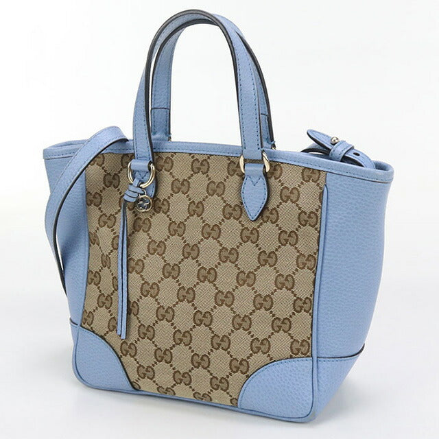 中古 グッチ ハンドバッグ レディース ブランド GUCCI GGキャンバス 2WAYハンドバッグ レザー 449241 ブルー バッグ USDGU97179011