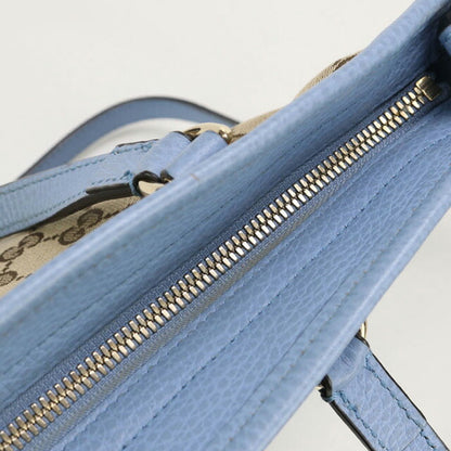 中古 グッチ ハンドバッグ レディース ブランド GUCCI GGキャンバス 2WAYハンドバッグ レザー 449241 ブルー バッグ USDGU97179011