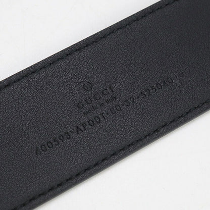 Used Gucci belt ladies brand GUCCI GG Marmont wide belt leather 400593 black accessory USDGU97474011