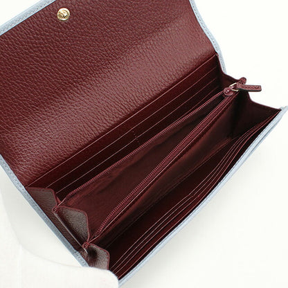 中古 グッチ 長財布二折 レディース ブランド GUCCI ダブルG コンチネンタルウォレット レザー 456116 ブルー 財布 USDGU97867011