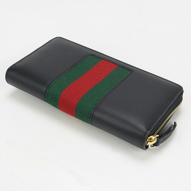 中古 グッチ 長財布ラウンドファスナー レディース ブランド GUCCI シルヴィ ジップアラウンド長財布 レザー 476083 ブラック 財布 USDGU97962011