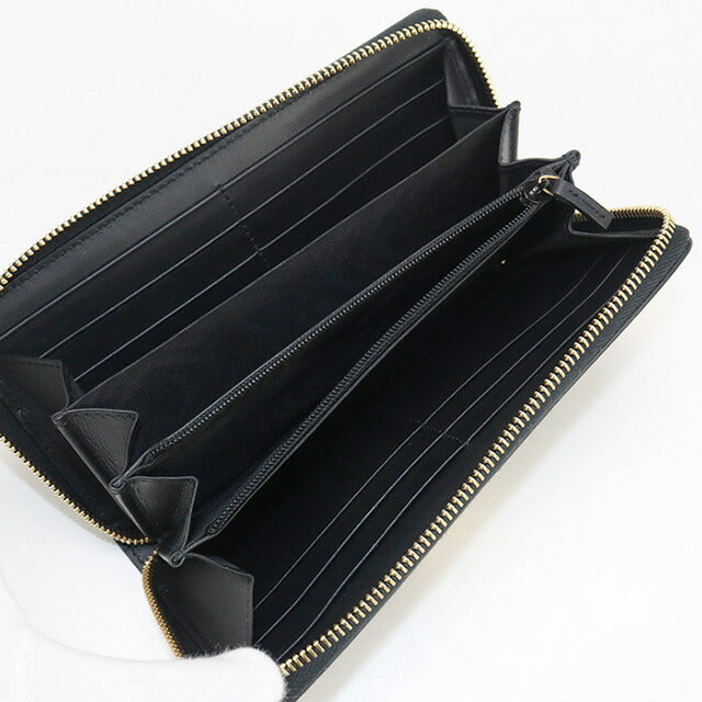 中古 グッチ 長財布ラウンドファスナー レディース ブランド GUCCI シルヴィ ジップアラウンド長財布 レザー 476083 ブラック 財布 USDGU97962011