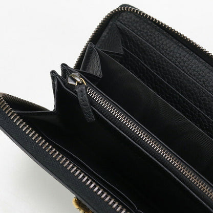 中古 グッチ 長財布ラウンドファスナー レディース ブランド GUCCI インターロッキングG ジップアラウンド長財布 レザー 750458 ブラック USDGU97963011
