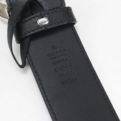 中古 グッチ ベルト メンズ ブランド GUCCI GGスプリーム レザー 411924 ブラック 小物 USDGU97968011