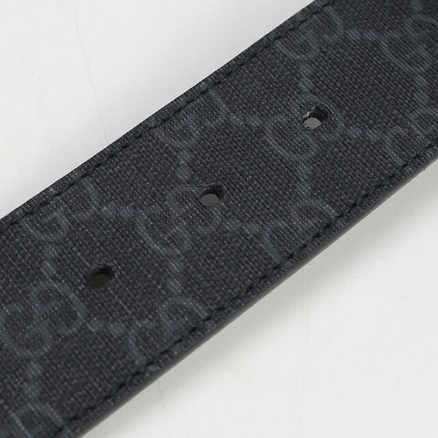 中古 グッチ ベルト メンズ ブランド GUCCI GGスプリーム レザー 411924 ブラック 小物 USDGU97968011