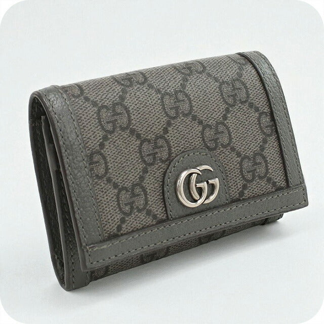 中古 グッチ 名刺入れ メンズ ブランド GUCCI オフィディア 732025 グレー 小物 USDGU98419011