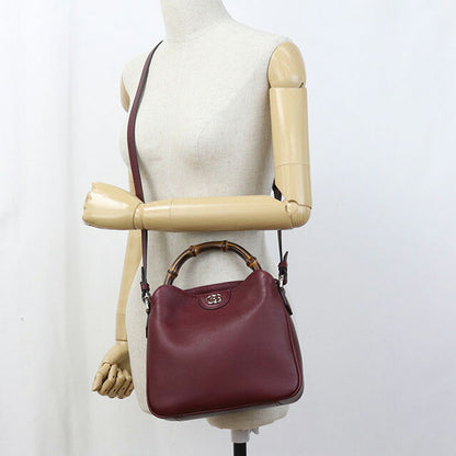 中古 グッチ ハンドバッグ レディース ブランド GUCCI グッチ ダイアナ スモール ショルダーバッグ レザー 799865 ワインレッド バッグ USDGU98878011