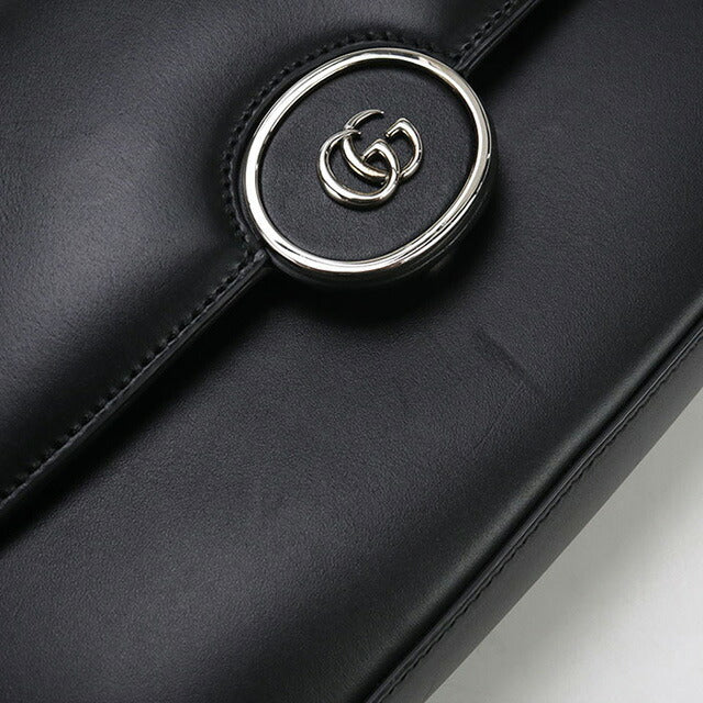 Used Gucci Handbag Ladies Brand GUCCI Petit GG 2WAY Handbag Leather 739721 Black Bag USDGU98979011