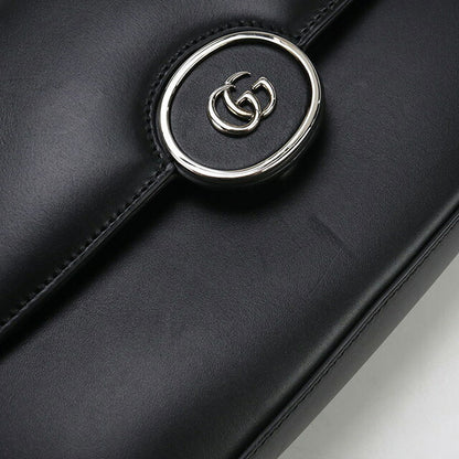 Used Gucci Handbag Ladies Brand GUCCI Petit GG 2WAY Handbag Leather 739721 Black Bag USDGU98979011