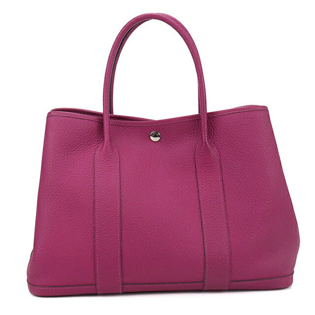 二手 Hermes 手提包 女士品牌 HERMES Garden Party PM 紫色包 USDHE100172011