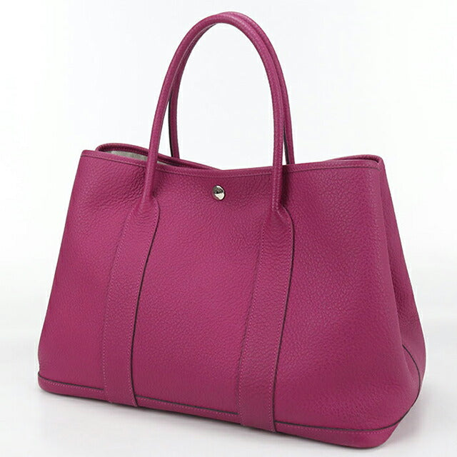 二手 Hermes 手提包 女士品牌 HERMES Garden Party PM 紫色包 USDHE100172011