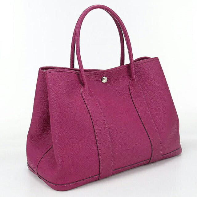 二手 Hermes 手提包 女士品牌 HERMES Garden Party PM 紫色包 USDHE100172011