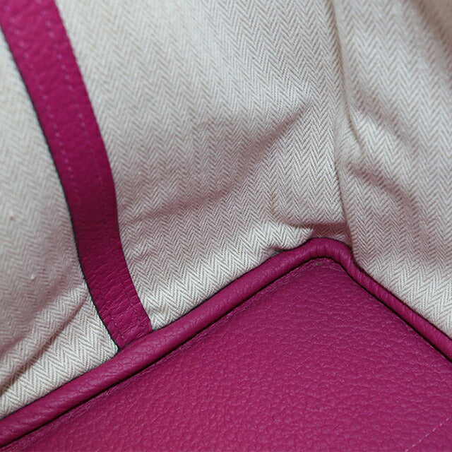 二手 Hermes 手提包 女士品牌 HERMES Garden Party PM 紫色包 USDHE100172011