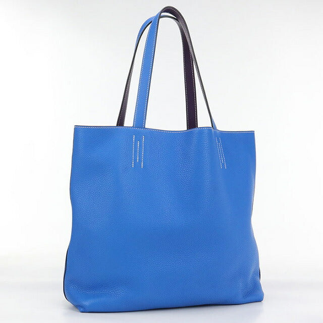 Used Hermes Tote Bag Unisex Brand HERMES Double Sense 36 Blue Bag USDHE100186011