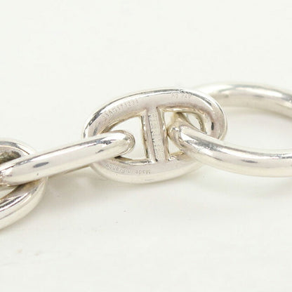 中古 エルメス ブレスレット ユニセックス ブランド HERMES シェーヌダンクルMM 15コマ シルバー アクセサリー USDHE100450011