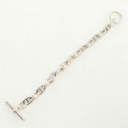 中古 エルメス ブレスレット ユニセックス ブランド HERMES シェーヌダンクルMM 15コマ シルバー アクセサリー USDHE100450011