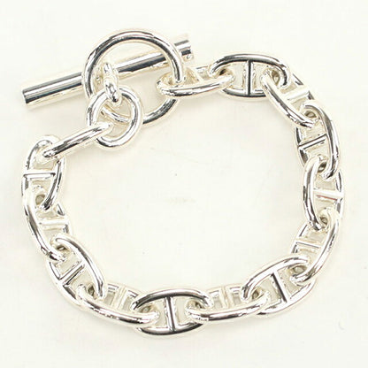 中古 エルメス ブレスレット ユニセックス ブランド HERMES シェーヌダンクルMM 14コマ シルバー アクセサリー USDHE100457011