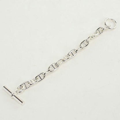 中古 エルメス ブレスレット ユニセックス ブランド HERMES シェーヌダンクルMM 14コマ シルバー アクセサリー USDHE100457011