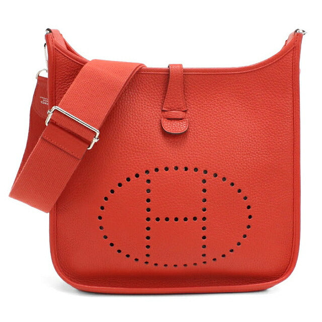 中古 エルメス 斜め掛け ショルダーバッグ レディース ブランド HERMES エブリン3PM レッド バッグ USDHE100522011