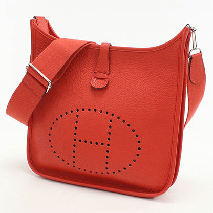 中古 エルメス 斜め掛け ショルダーバッグ レディース ブランド HERMES エブリン3PM レッド バッグ USDHE100522011