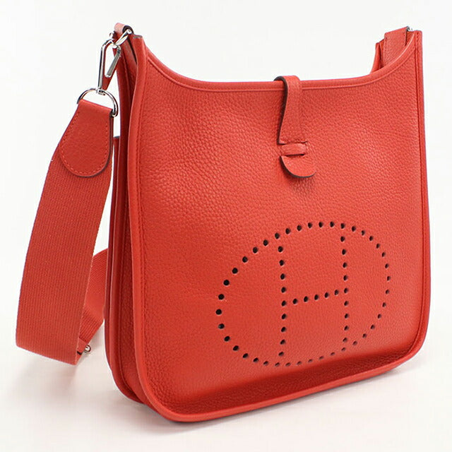 中古 エルメス 斜め掛け ショルダーバッグ レディース ブランド HERMES エブリン3PM レッド バッグ USDHE100522011
