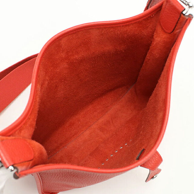 中古 エルメス 斜め掛け ショルダーバッグ レディース ブランド HERMES エブリン3PM レッド バッグ USDHE100522011