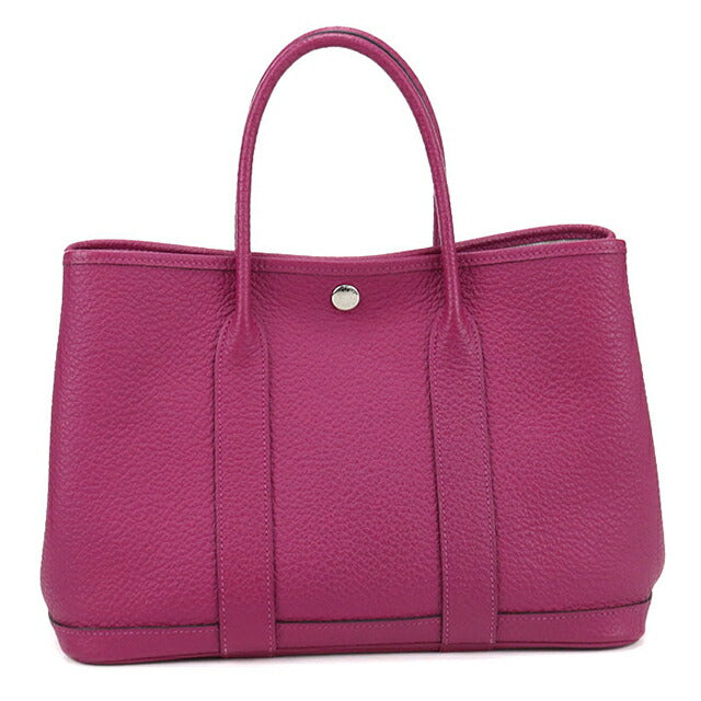二手爱马仕手提包女士品牌 HERMES 花园派对 TPM 粉色包 USDHE100561011