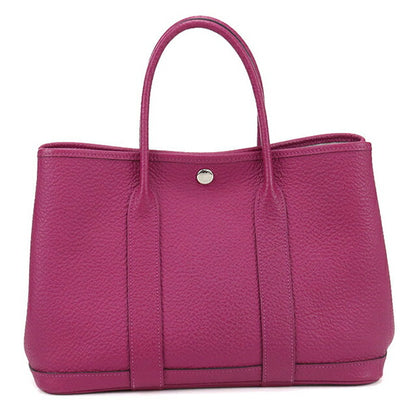 二手爱马仕手提包女士品牌 HERMES 花园派对 TPM 粉色包 USDHE100561011
