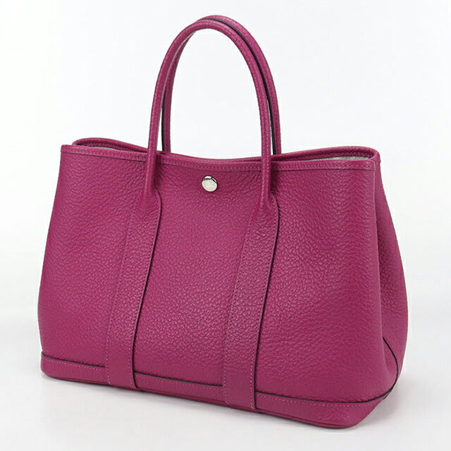 二手爱马仕手提包女士品牌 HERMES 花园派对 TPM 粉色包 USDHE100561011