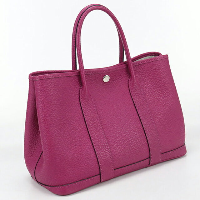 二手爱马仕手提包女士品牌 HERMES 花园派对 TPM 粉色包 USDHE100561011