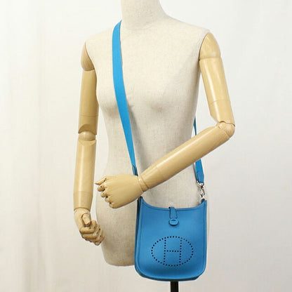 二手 Hermes 斜挎单肩包 女士品牌 HERMES Evelyn TPM 蓝色包 USDHE100754011