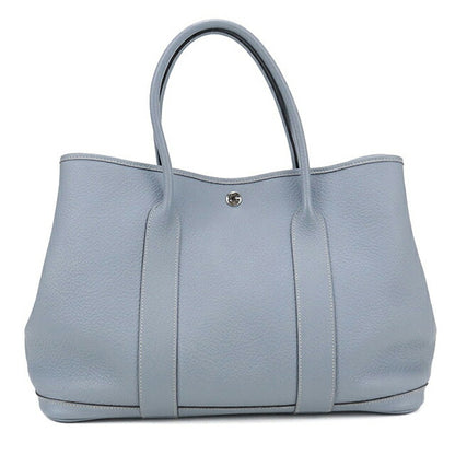 中古 エルメス トートバッグ レディース ブランド HERMES ガーデンパーティPM ブルー バッグ USDHE101582011