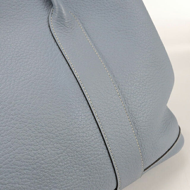 中古 エルメス トートバッグ レディース ブランド HERMES ガーデンパーティPM ブルー バッグ USDHE101582011