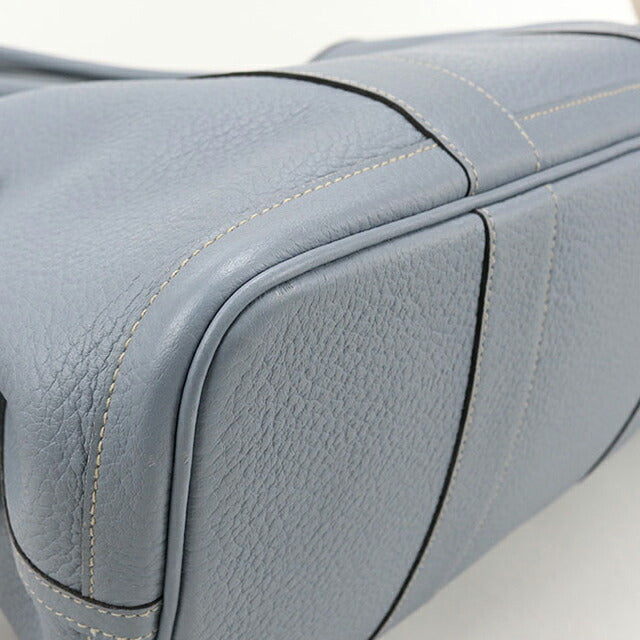 中古 エルメス トートバッグ レディース ブランド HERMES ガーデンパーティPM ブルー バッグ USDHE101582011