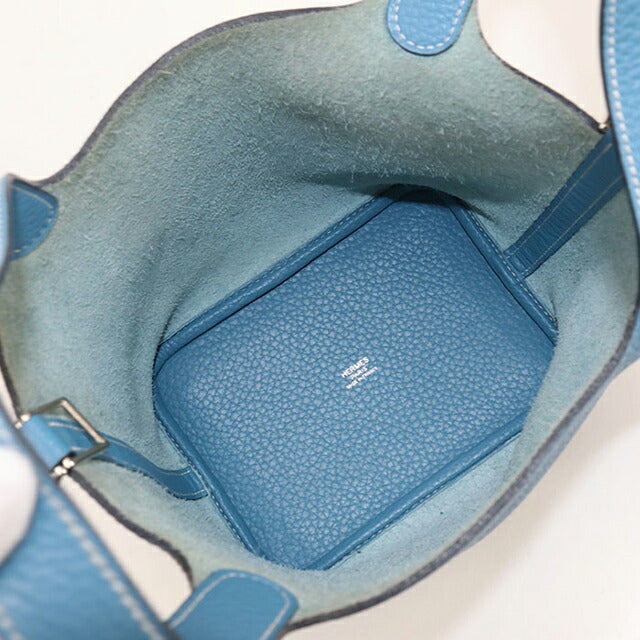 Used Hermes Handbag Ladies Brand HERMES Picotan Lock PM Blue Bag USDHE101795011