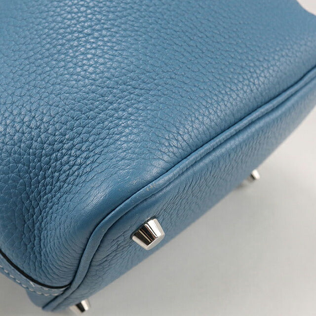 Used Hermes Handbag Ladies Brand HERMES Picotan Lock PM Blue Bag USDHE101795011
