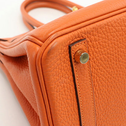 二手 Hermes 手提包 女士品牌 HERMES Birkin 30 橙色包 USDHE101820011